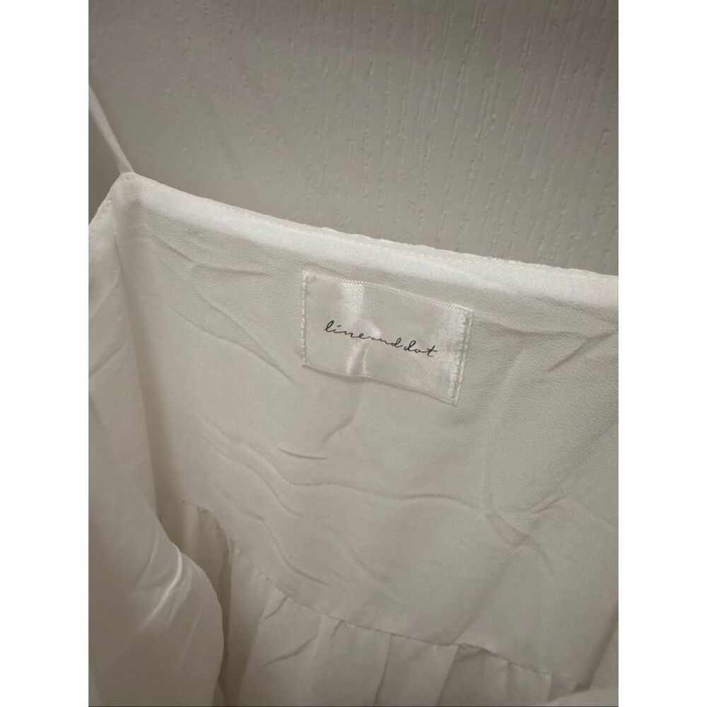 Line & Dot Pixie Maxi Dress in white Summer Cocktail Party Dress size S NWOT - Picture 7 of 9
